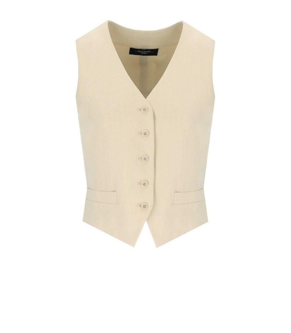 Max Mara Pace Ivory Vest
