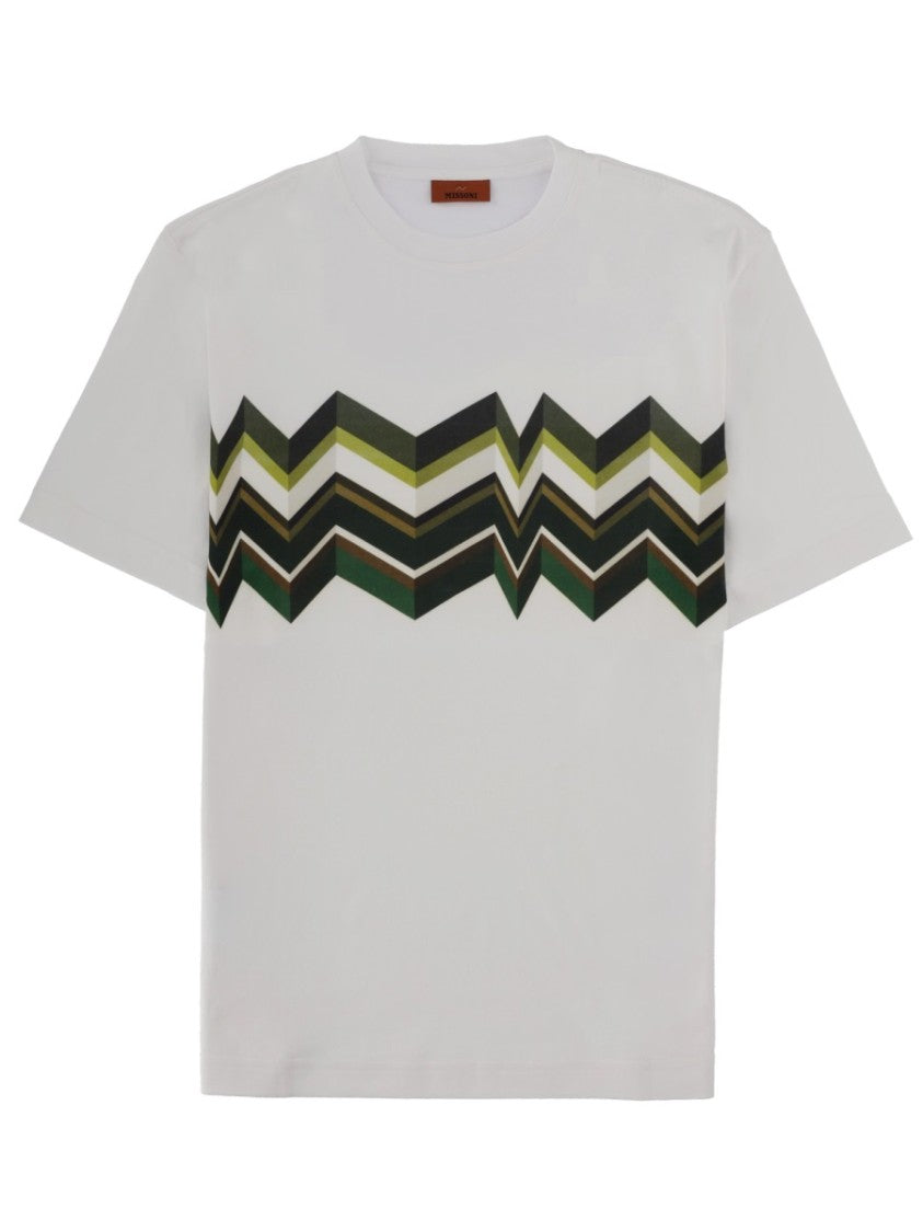 Missoni Zigzag Cotton Lightweight Printed T-Shirt