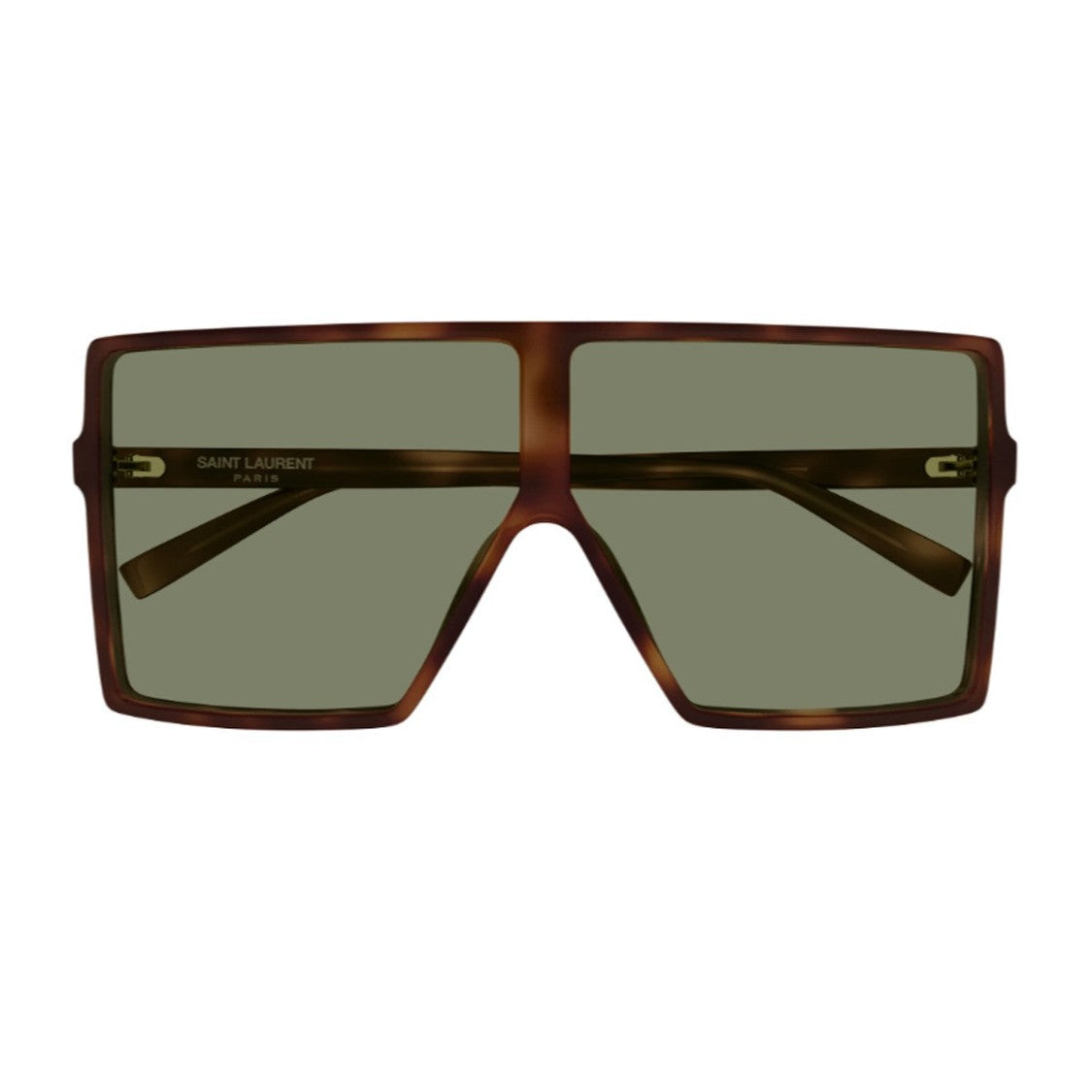 Saint Laurent Havana Betty S Acetate Mask Sunglasses