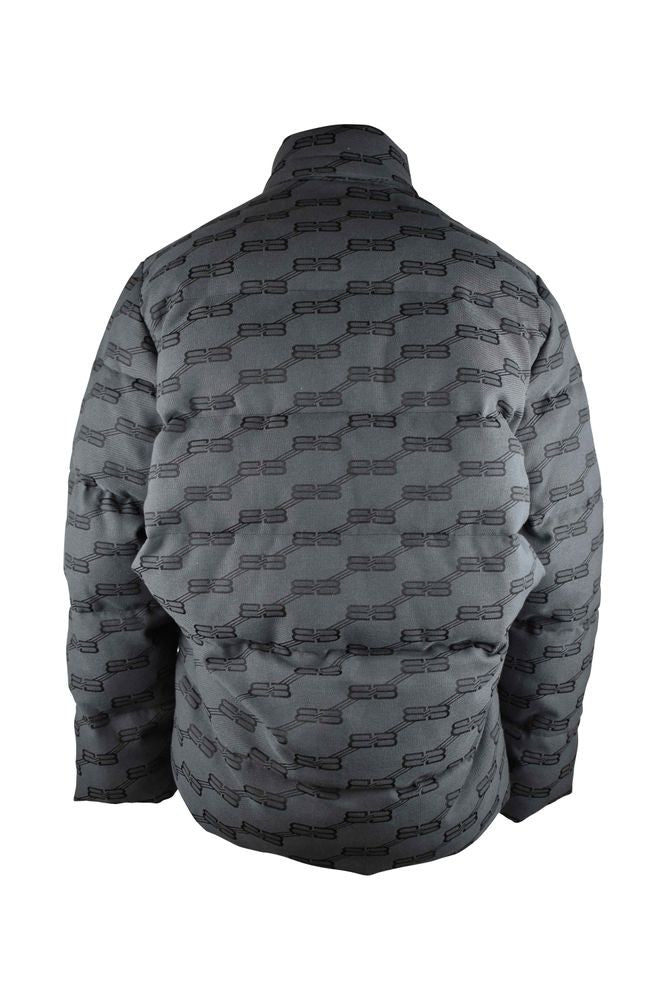 Balenciaga Quilted Down Jacket With Monogram