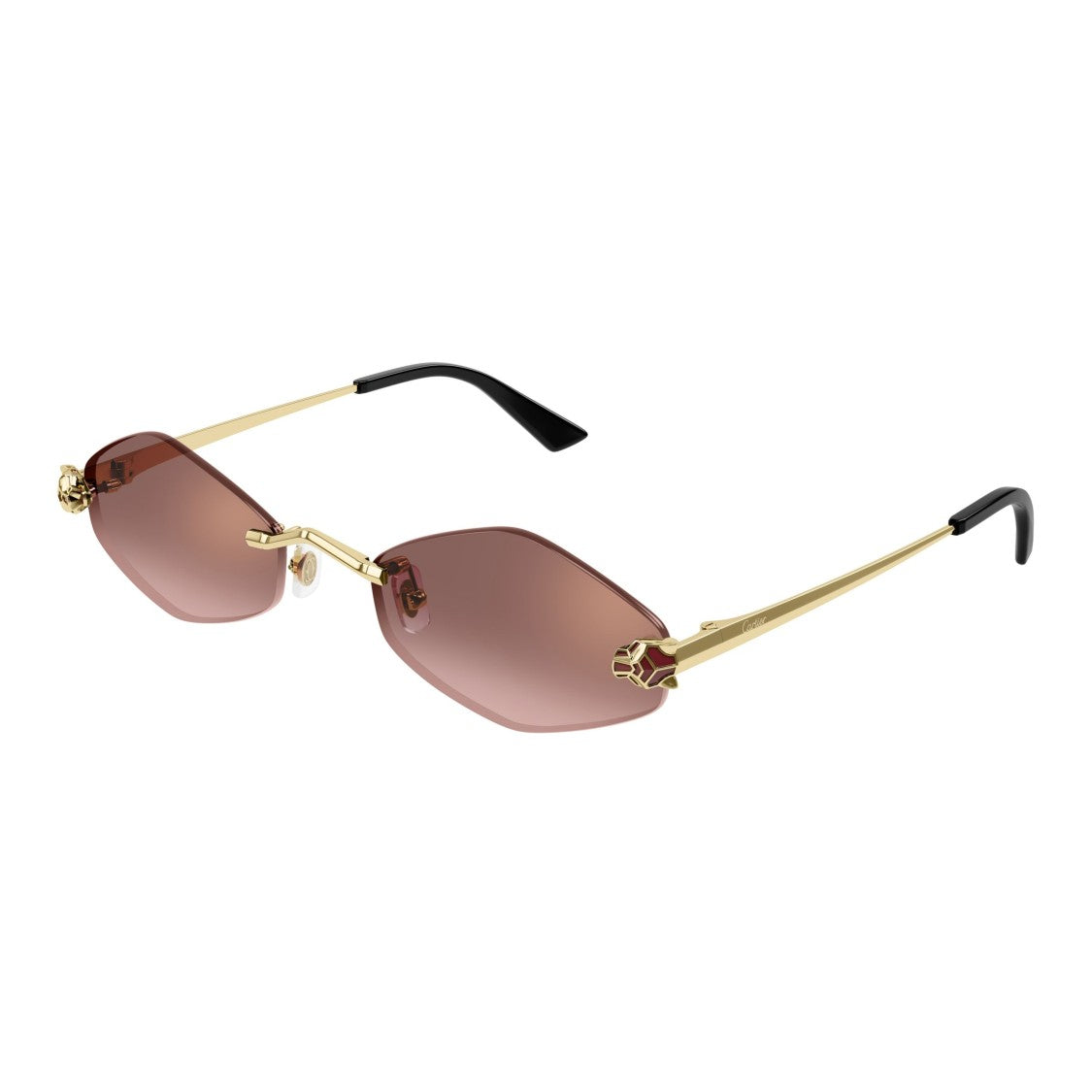 Cartier Rimless Sunglasses With Distinctive Panther Motif