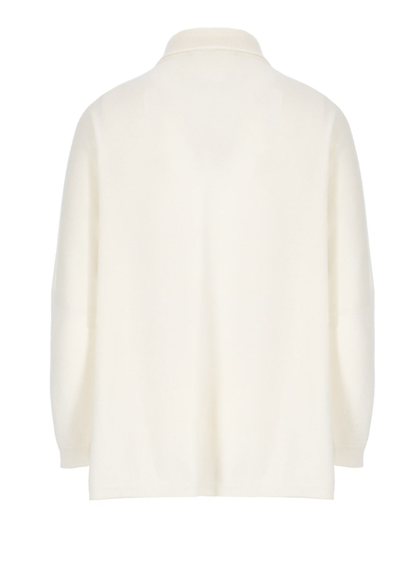 Vanisé Ivory Cashmere Cardigan