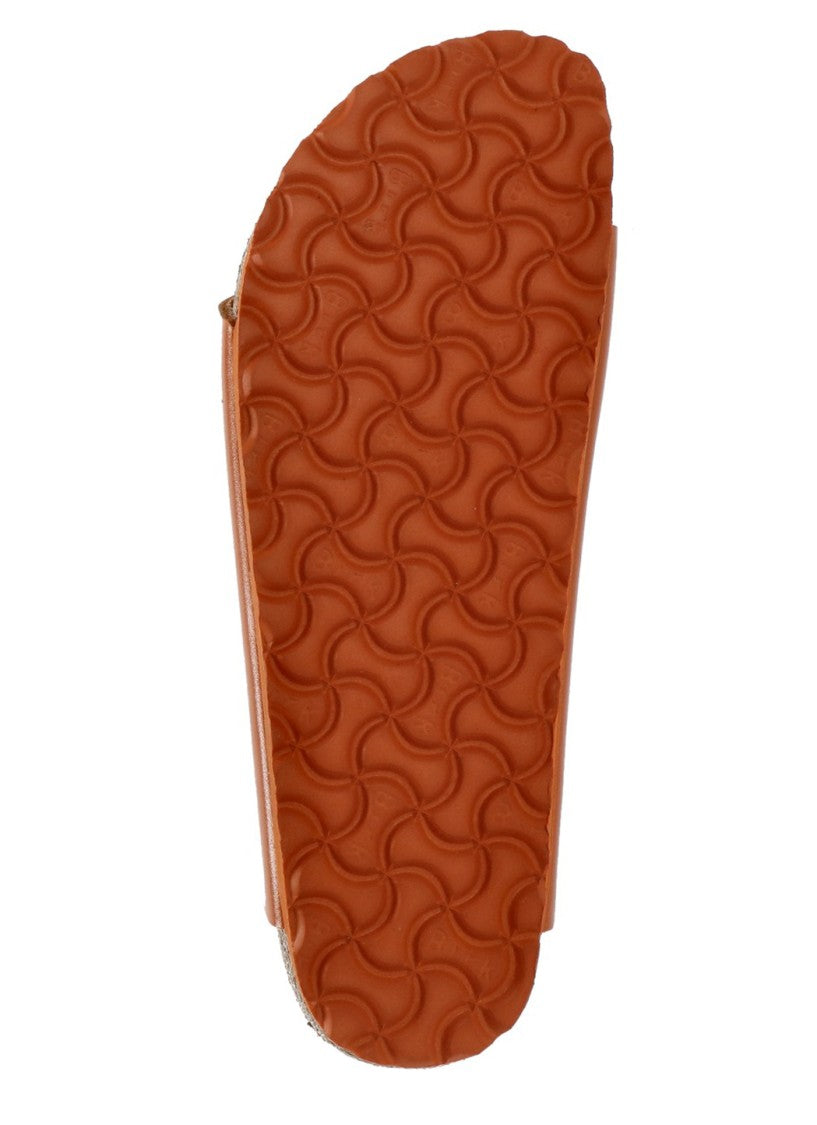 Birkenstock Orange Arizona Buckle Leather Sandals