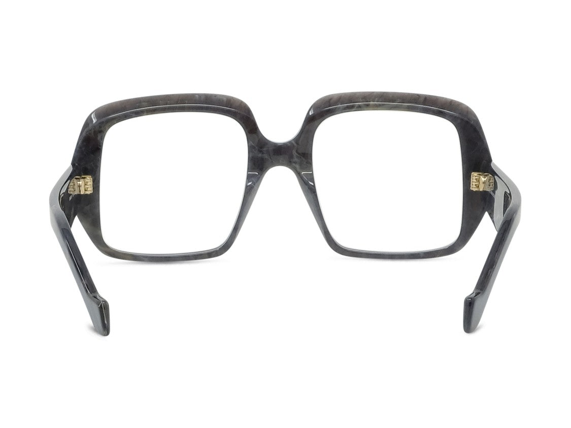 Loewe Marbled Dark Lw50076i Oversized Square Eyeglasses