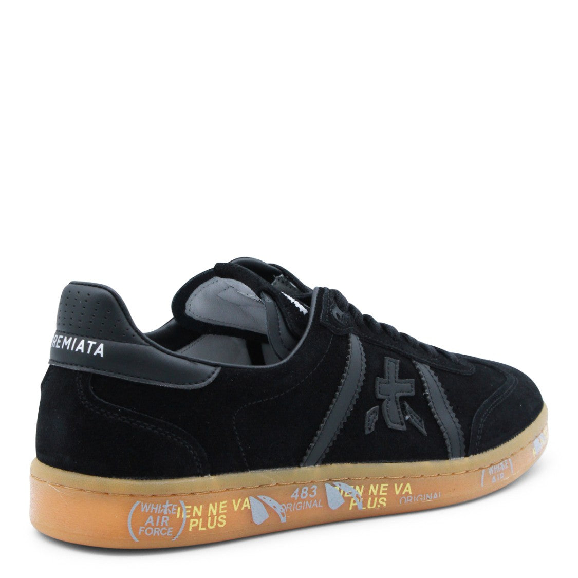 Premiata Black Leather Bonnie Sneakers