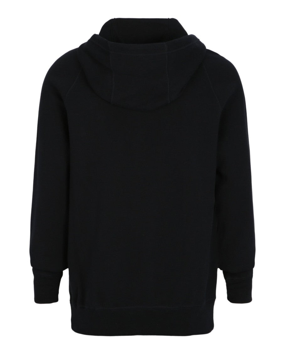 Bally Cotton Knit Lounge Hoodie With Grosgrain Tape Accents