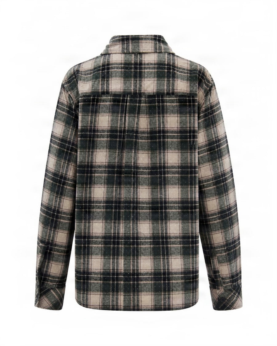 P.A.R.O.S.H. Plaid Cotton Long-Sleeve Shirt