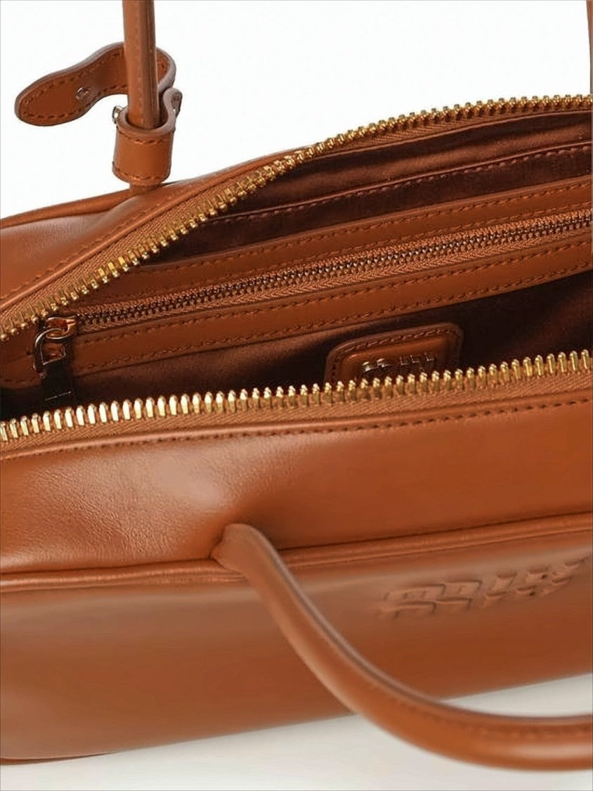 Miu Miu Sleek Calf Leather Tote Bag