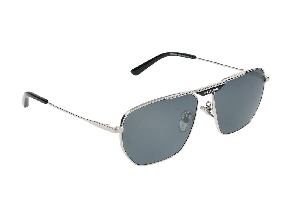 Balenciaga Silver Bb0298sa Metal Frame Sunglasses