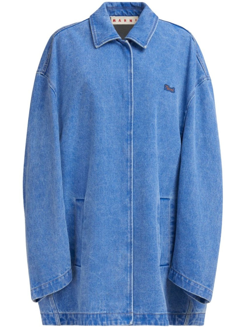 Marni Logo-Appliqué Denim Jacket