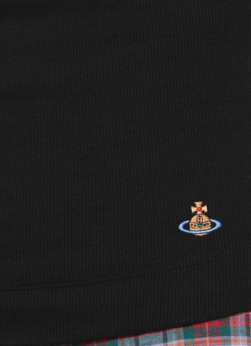 Vivienne Westwood Black Anna Orb Logo Top