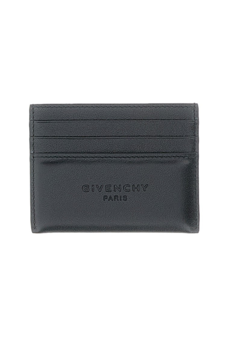 Givenchy Black Leather Three Compartment Card Holder