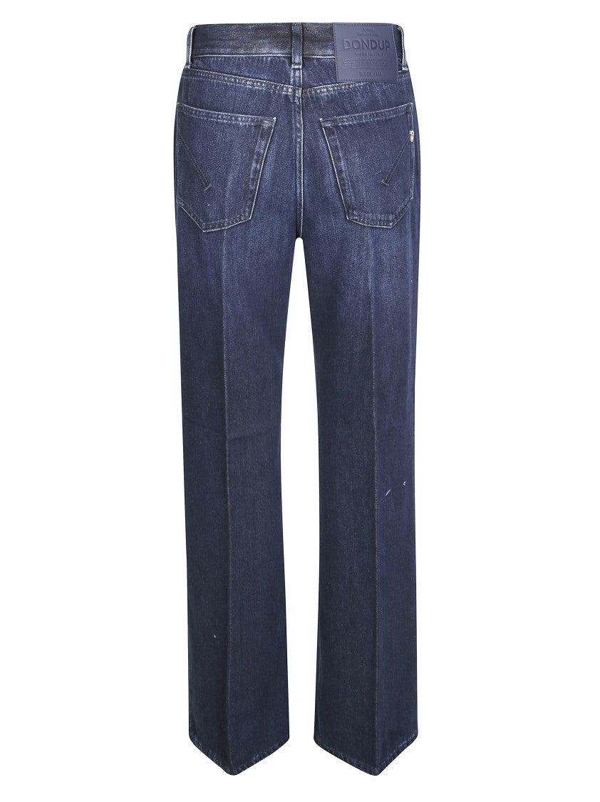 Dondup Straight-Leg Denim Jeans With Distinctive Stitching