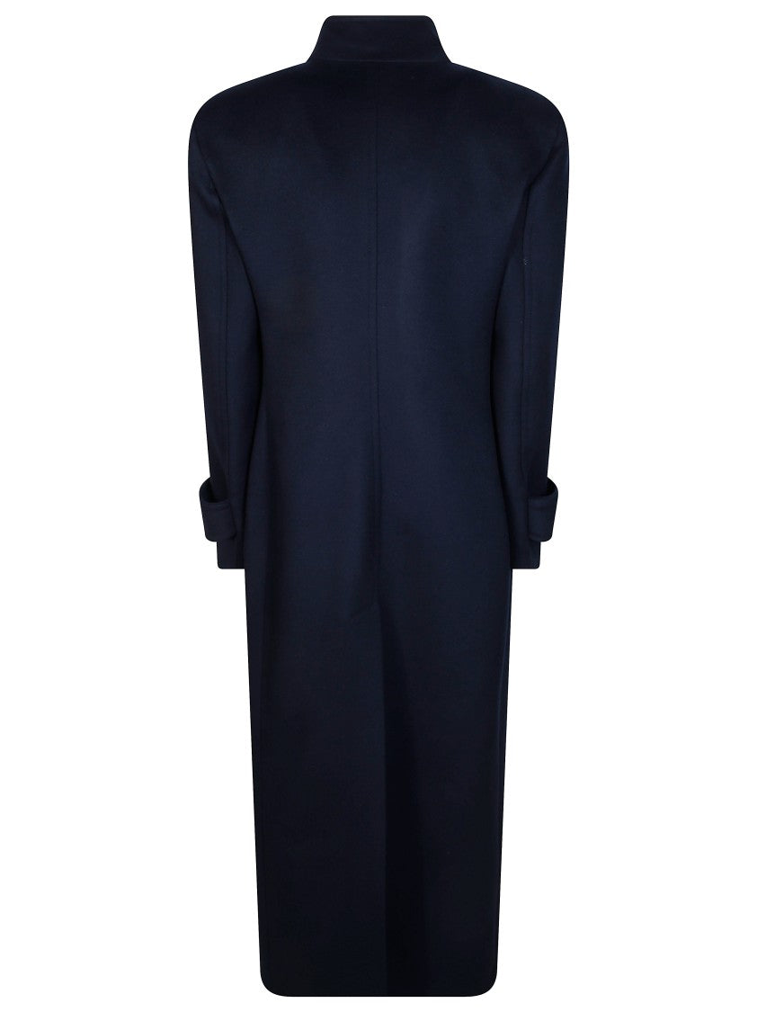 Pinko Verici Panno Velour Tailored Velour Long Coat