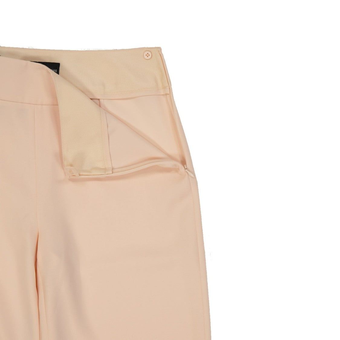 Emporio Armani High-Waisted Trousers With Semi-Transparent Finish