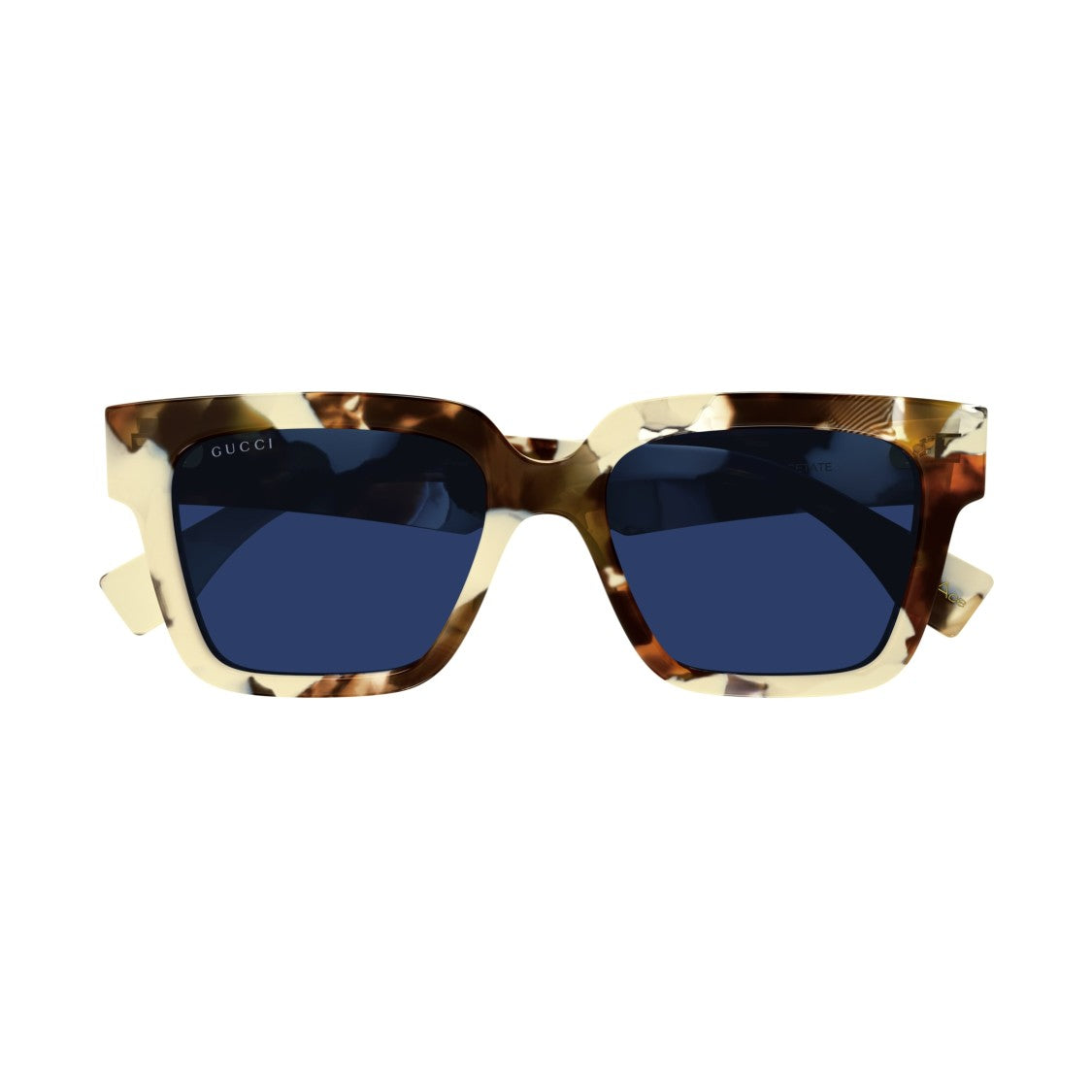 Gucci Gg1626s Bold Square Frame Tortoiseshell Sunglasses