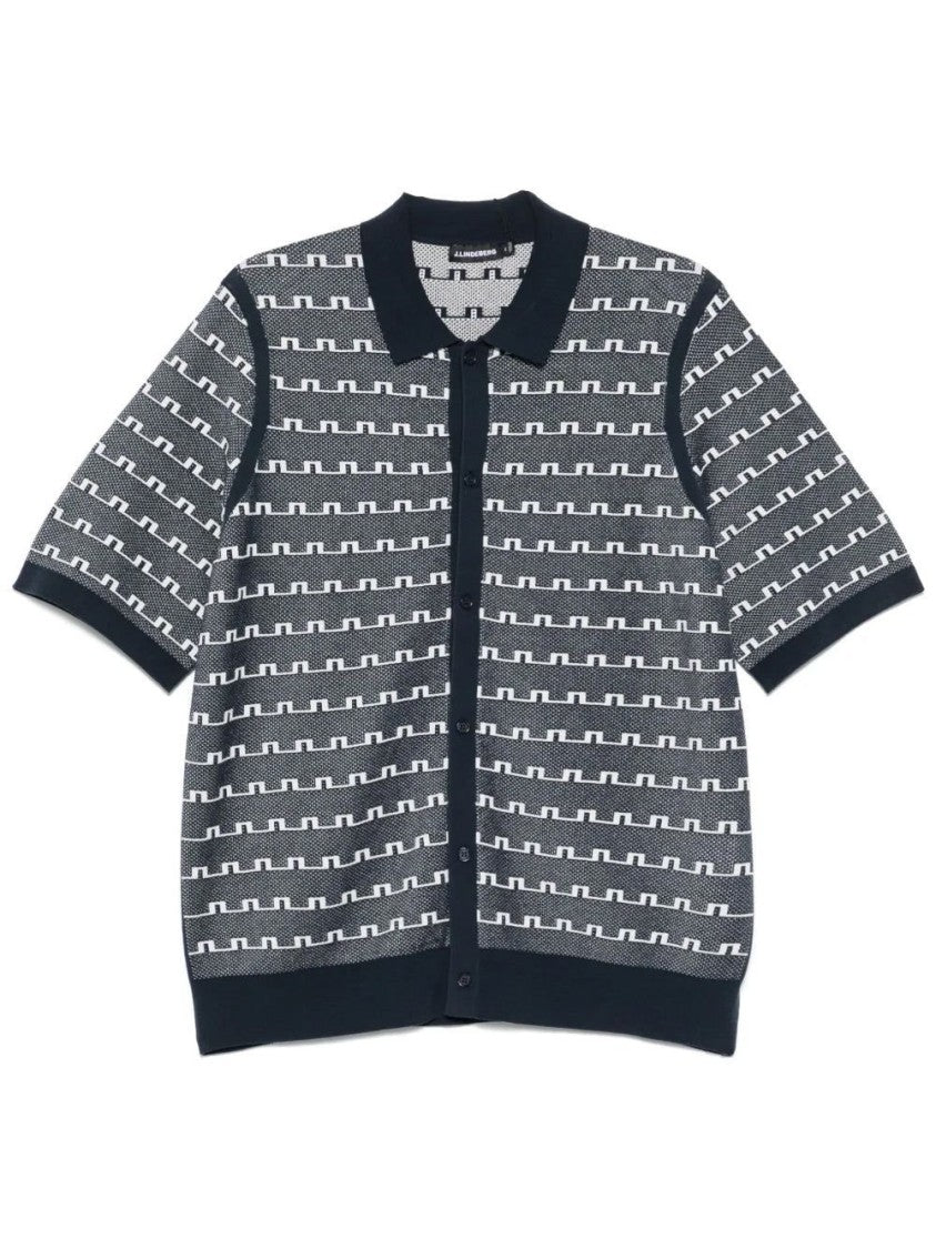 J.Lindeberg Rolando Logo Jacquard Polo