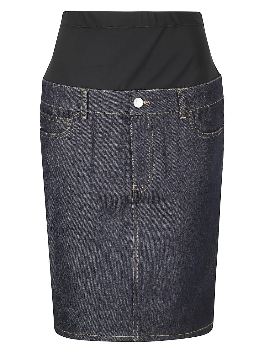 Coperni Stretch Fabric Midi Skirt