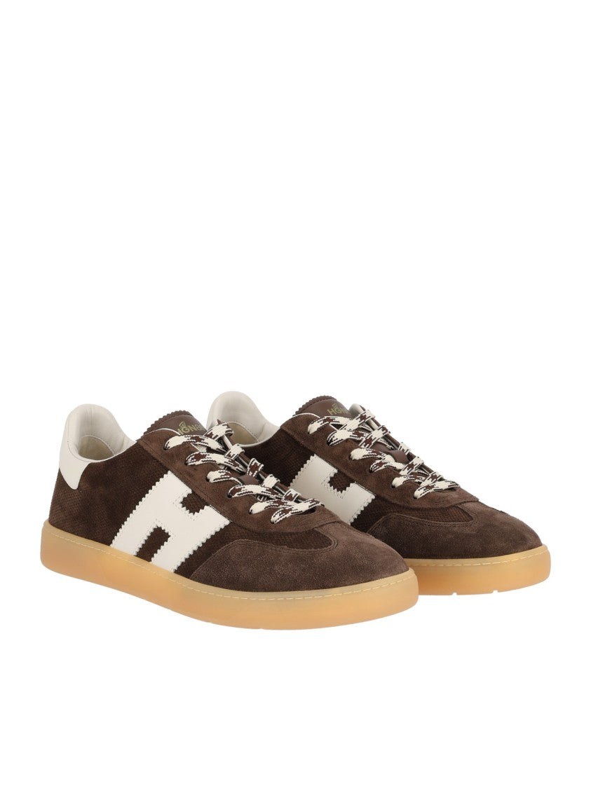 Hogan Brown Suede Hogan Cool Low-Top Sneakers