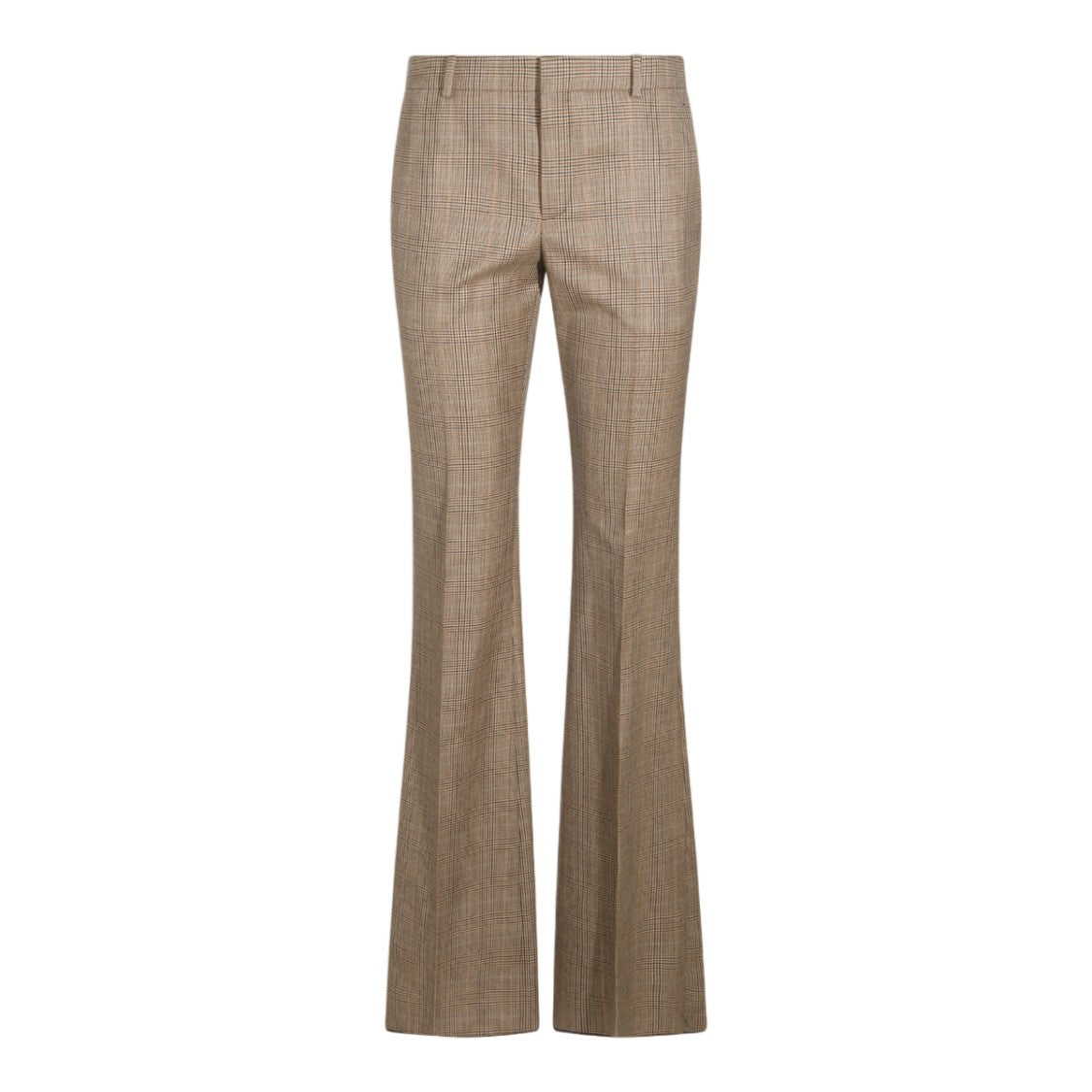 Saint Laurent Tailored Classic Plaid Flared Pants