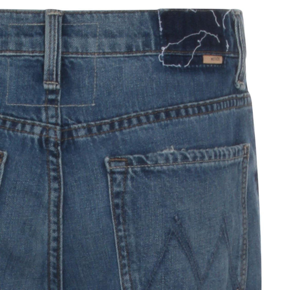 Mother Mid-Rise Straight-Leg Denim Jeans With Subtle Fading