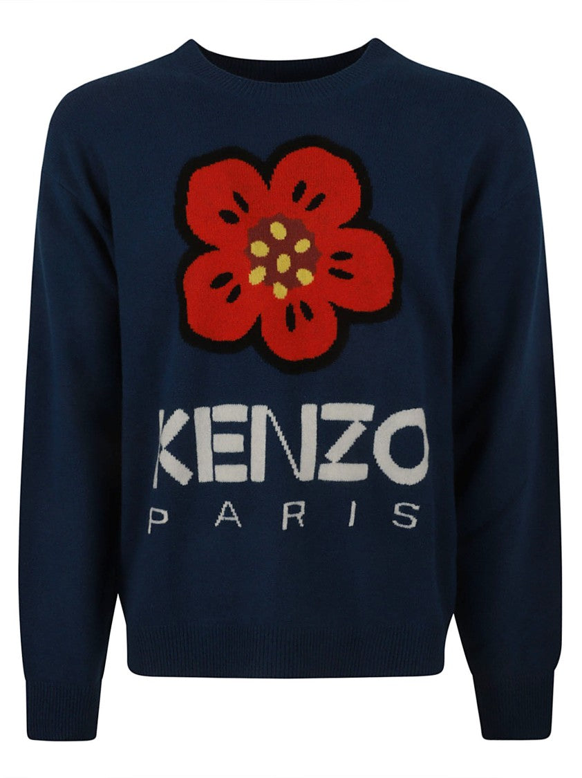 Kenzo Floral Design Knit Sweater