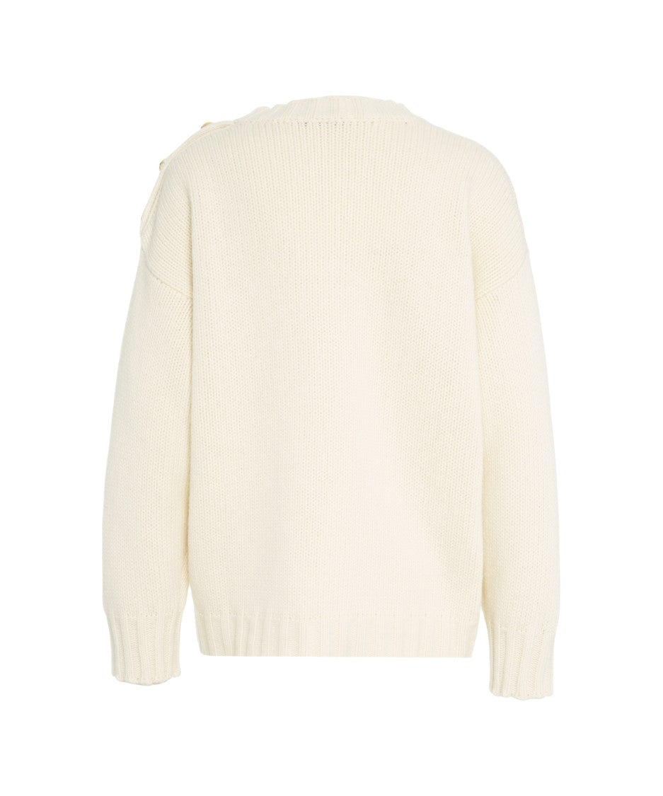 Grifoni Decorative Button Sweater