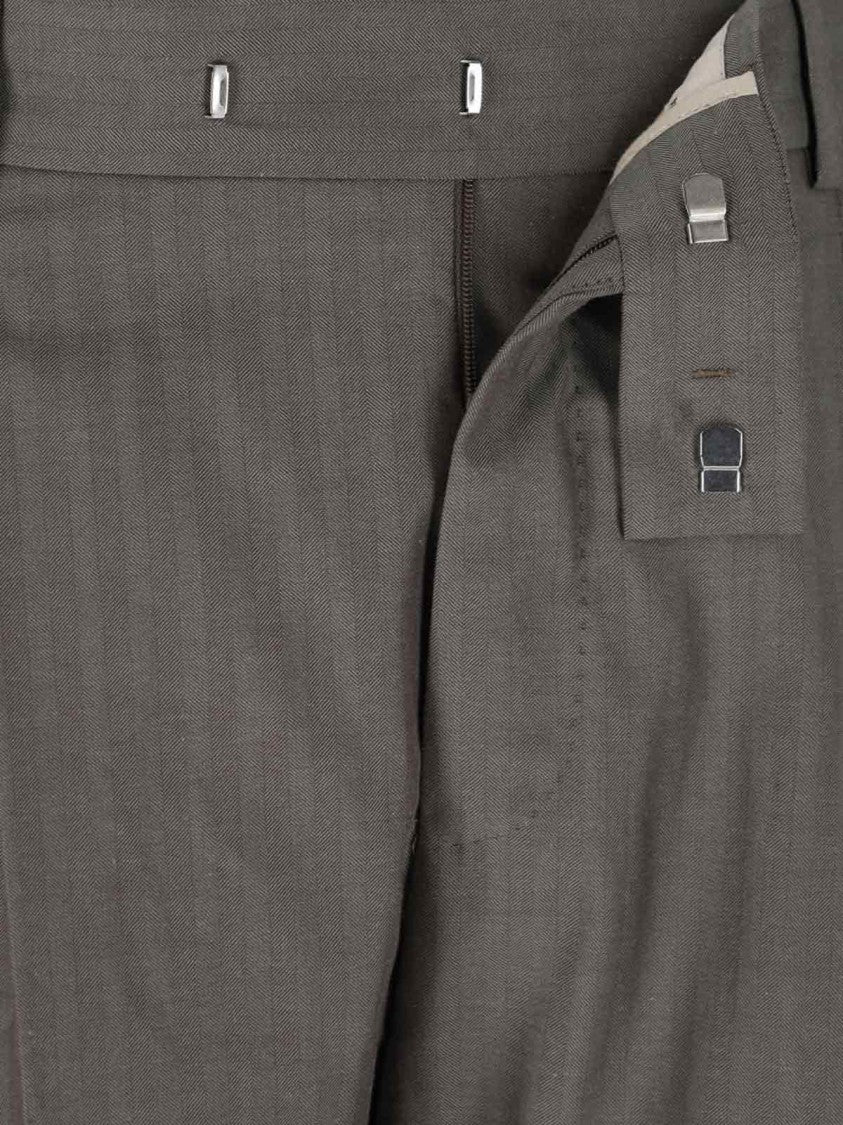 Pt Torino High-Waisted Chino Pants With Tailored Detailing