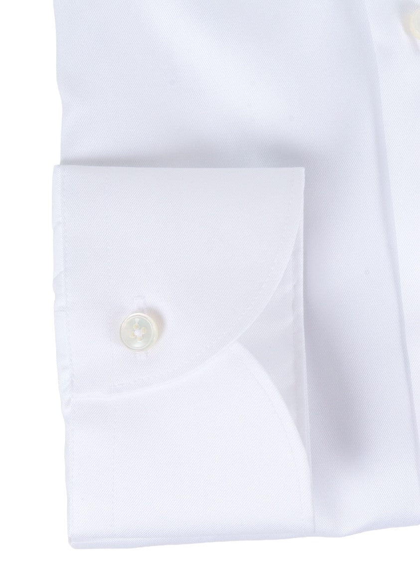 Xacus White Crisp Pointed Collar Shirt