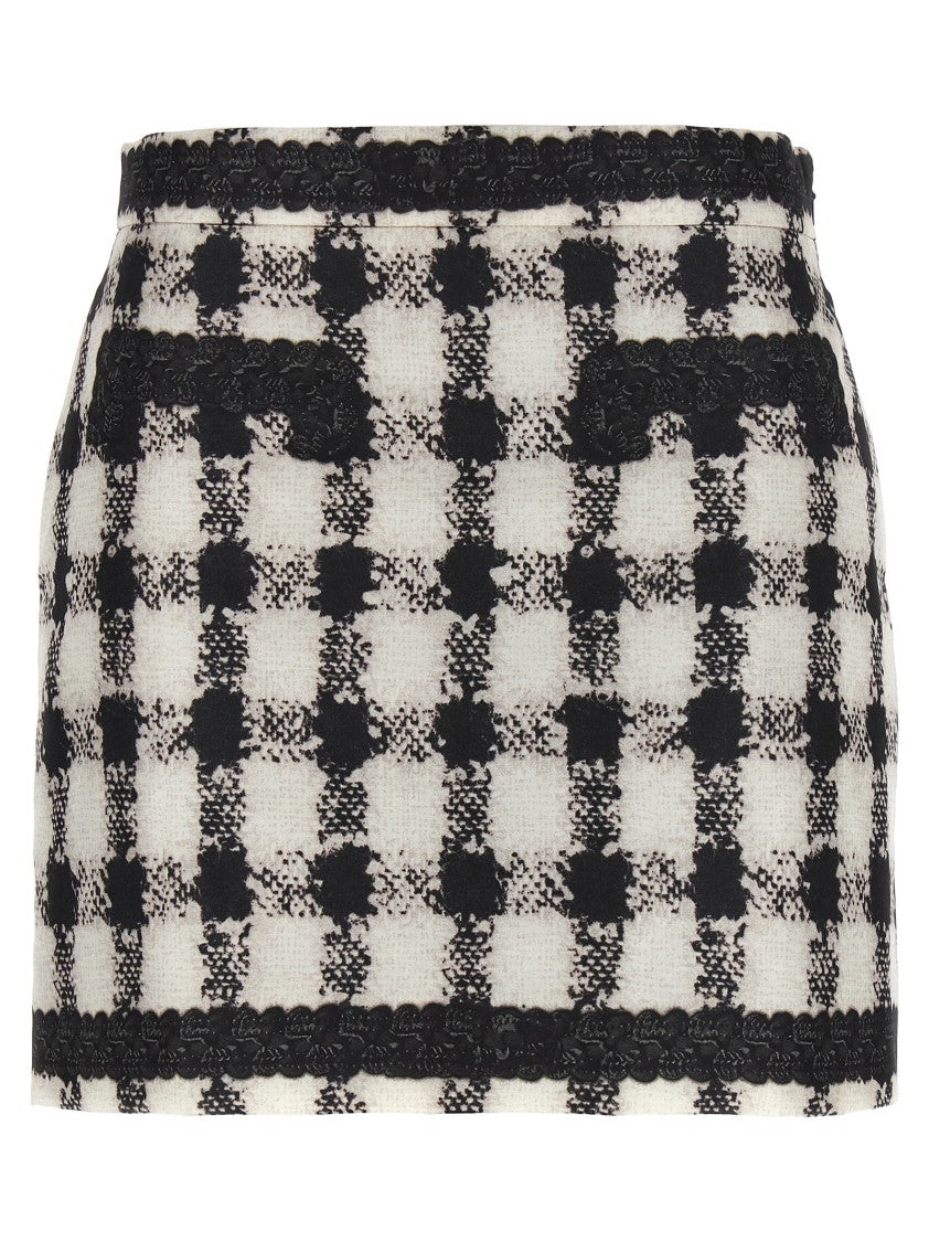 Moschino 'Texture' Print Mini Skirt