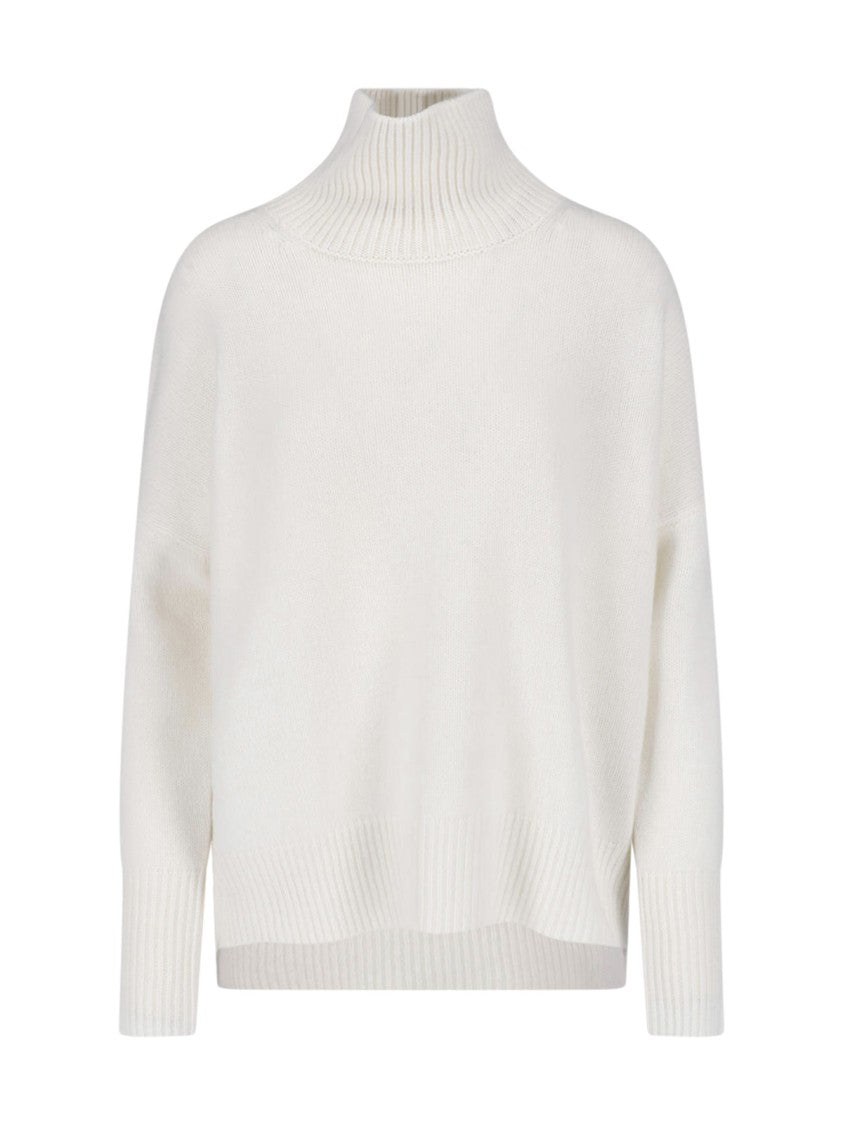 Lisa Yang High Ribbed Turtleneck Relaxed Knit Sweater