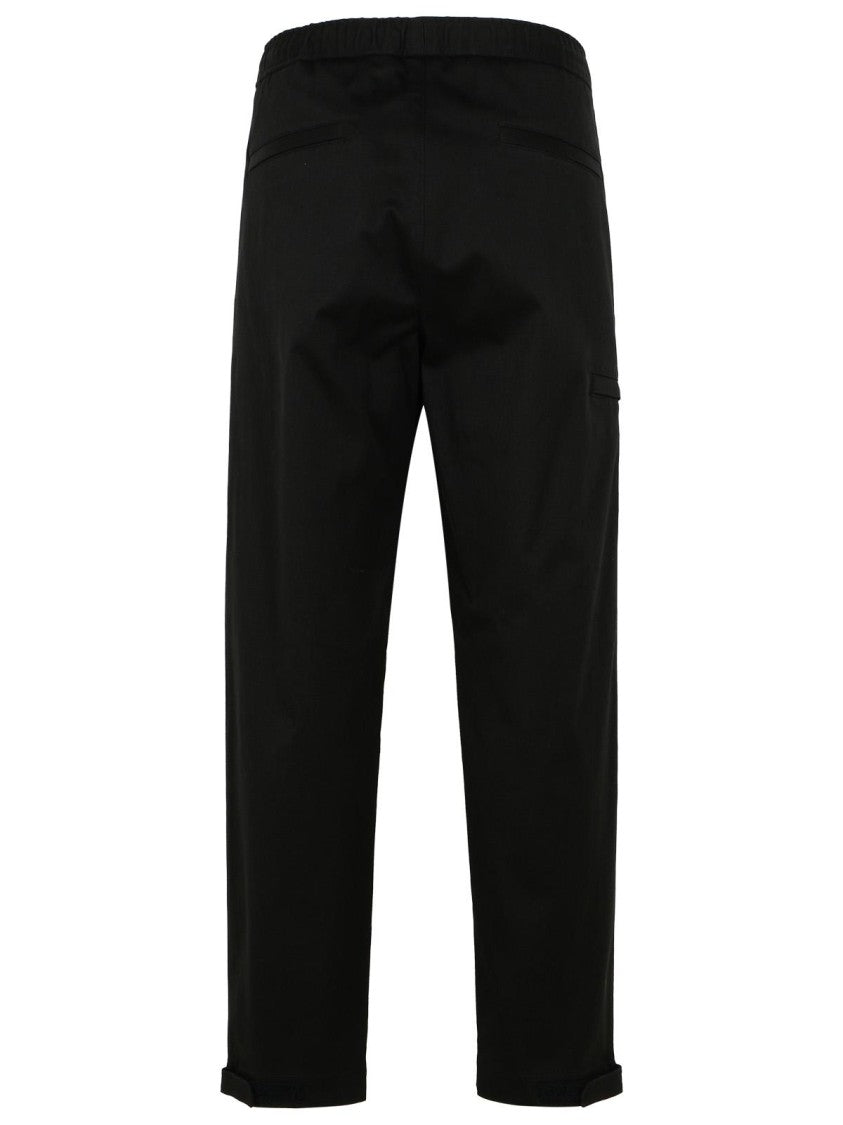 Moncler Black Gabardine Trousers