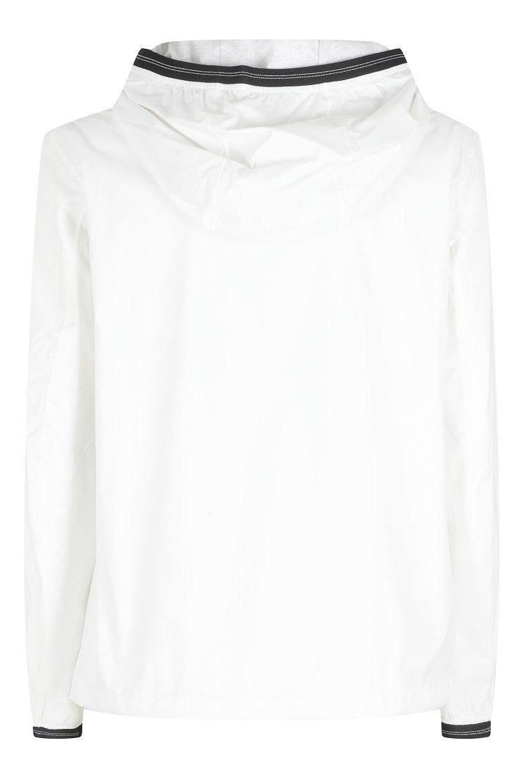 Blauer White Anawan Hooded Glitter Patch Polyamide Jacket