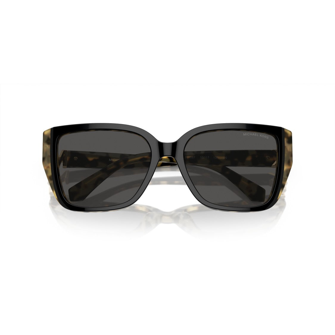 Michael Kors 0Mk2199 Oversized Tortoiseshell Sunglasses With Gold Accents