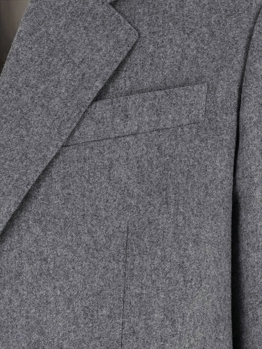 Ami Paris Tailored Wool Blazer With Notch Lapel