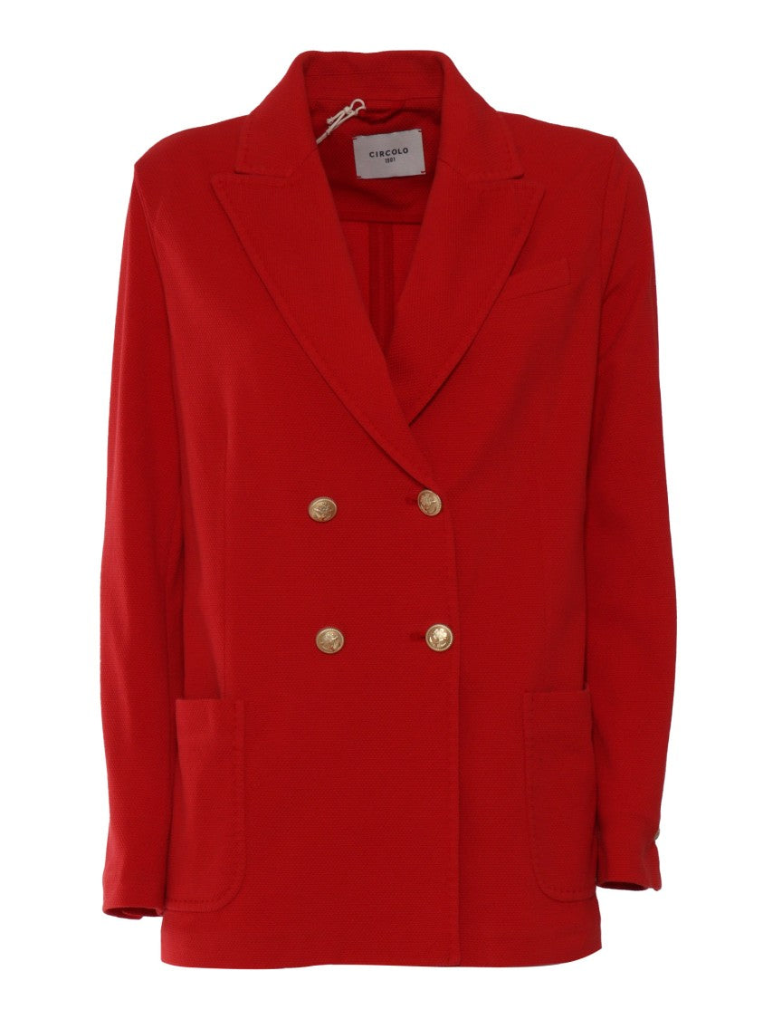 Circolo 1901 Double-Breasted Tailored Blazer