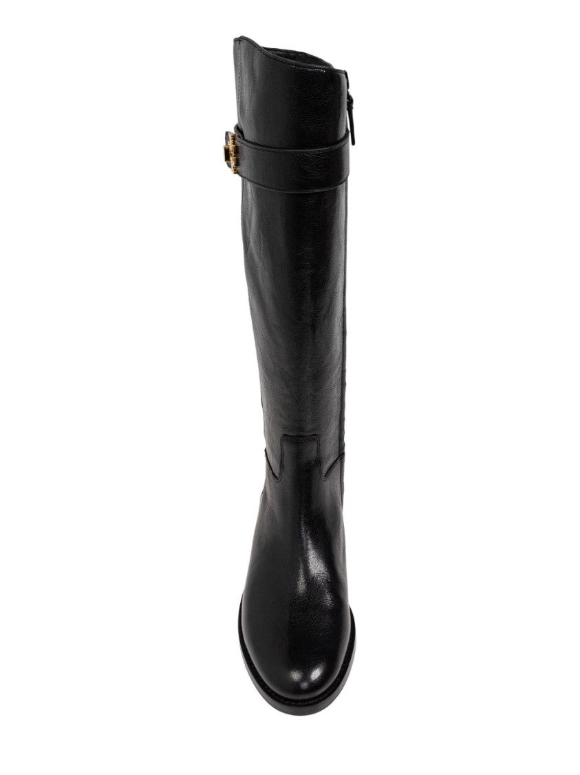 Tory Burch Polished Caprine Leather Knee-High Boots