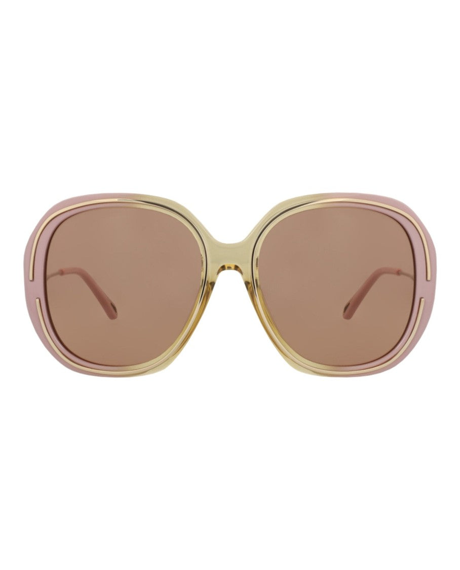 Chloé Round-Frame Bio Injection Sunglasses