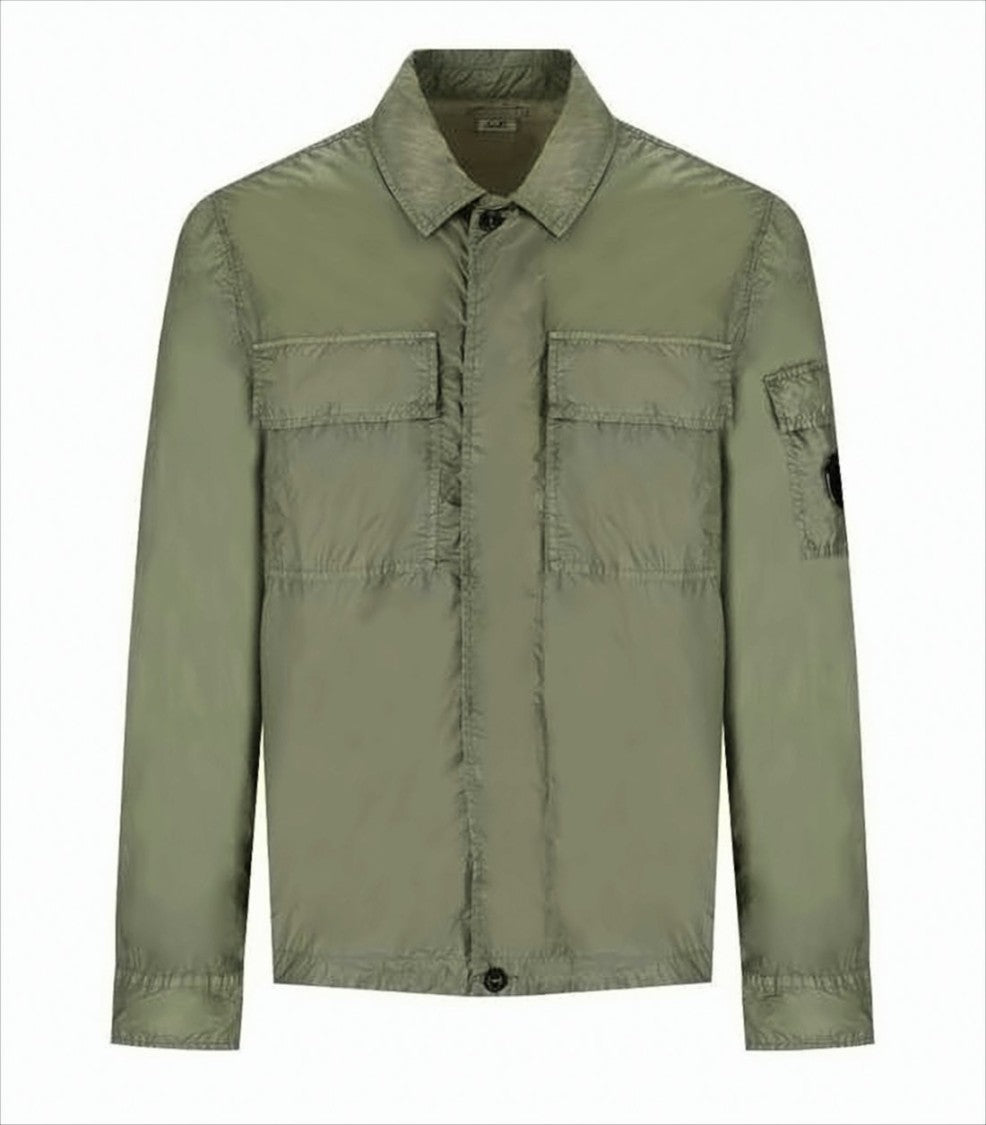 C.P. Company Lightweight Olive Green Polyamide Jacket With Lens Detail