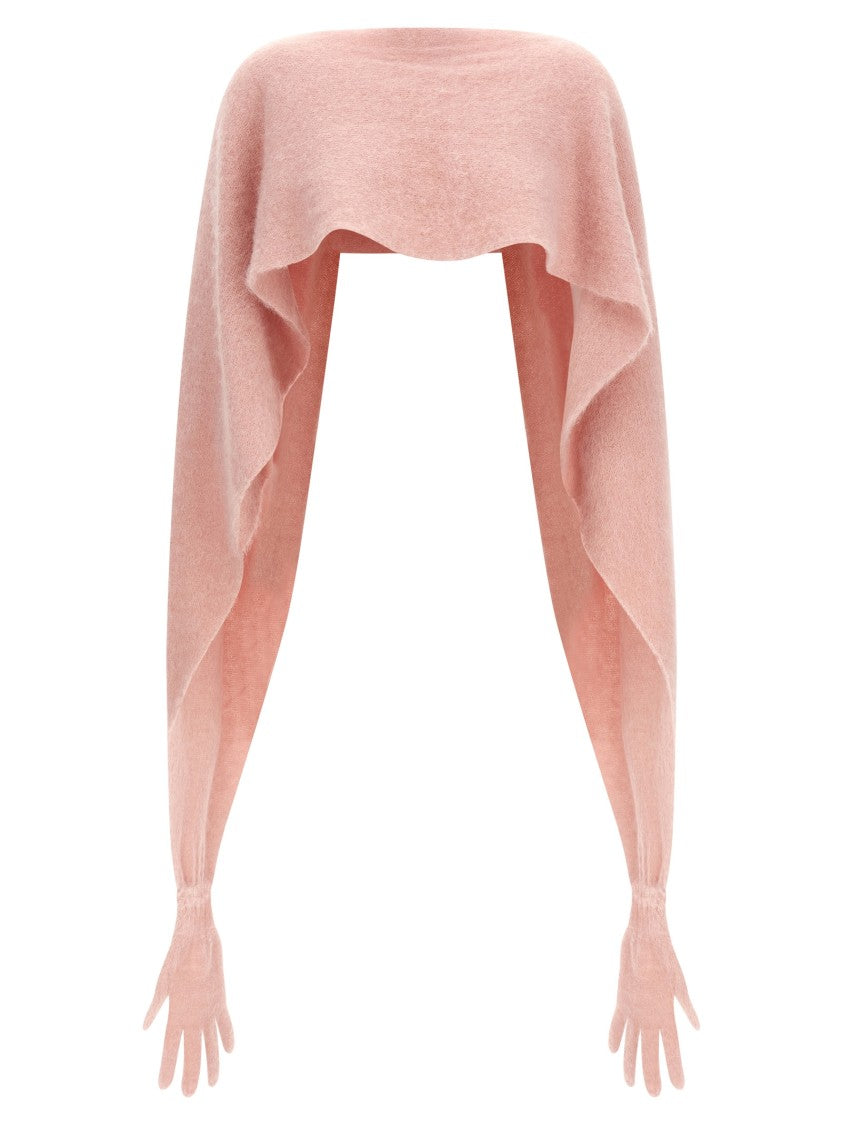 Moschino Gauzy Mohair Blend Cape