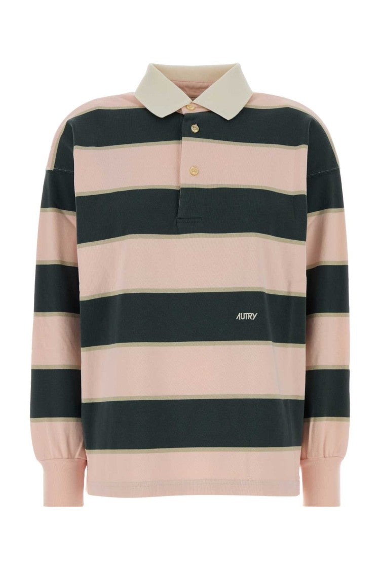 Autry Embroidered Cotton Polo Shirt