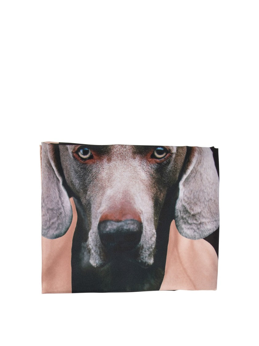 Max Mara Artistic Printed Silk Scarf