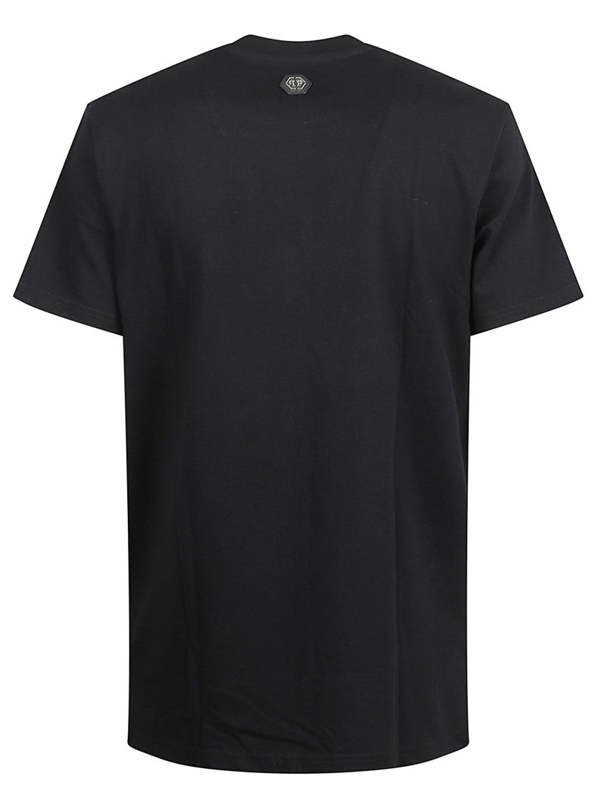 Philipp Plein Short-Sleeve Black T-Shirt With Skull Graphic