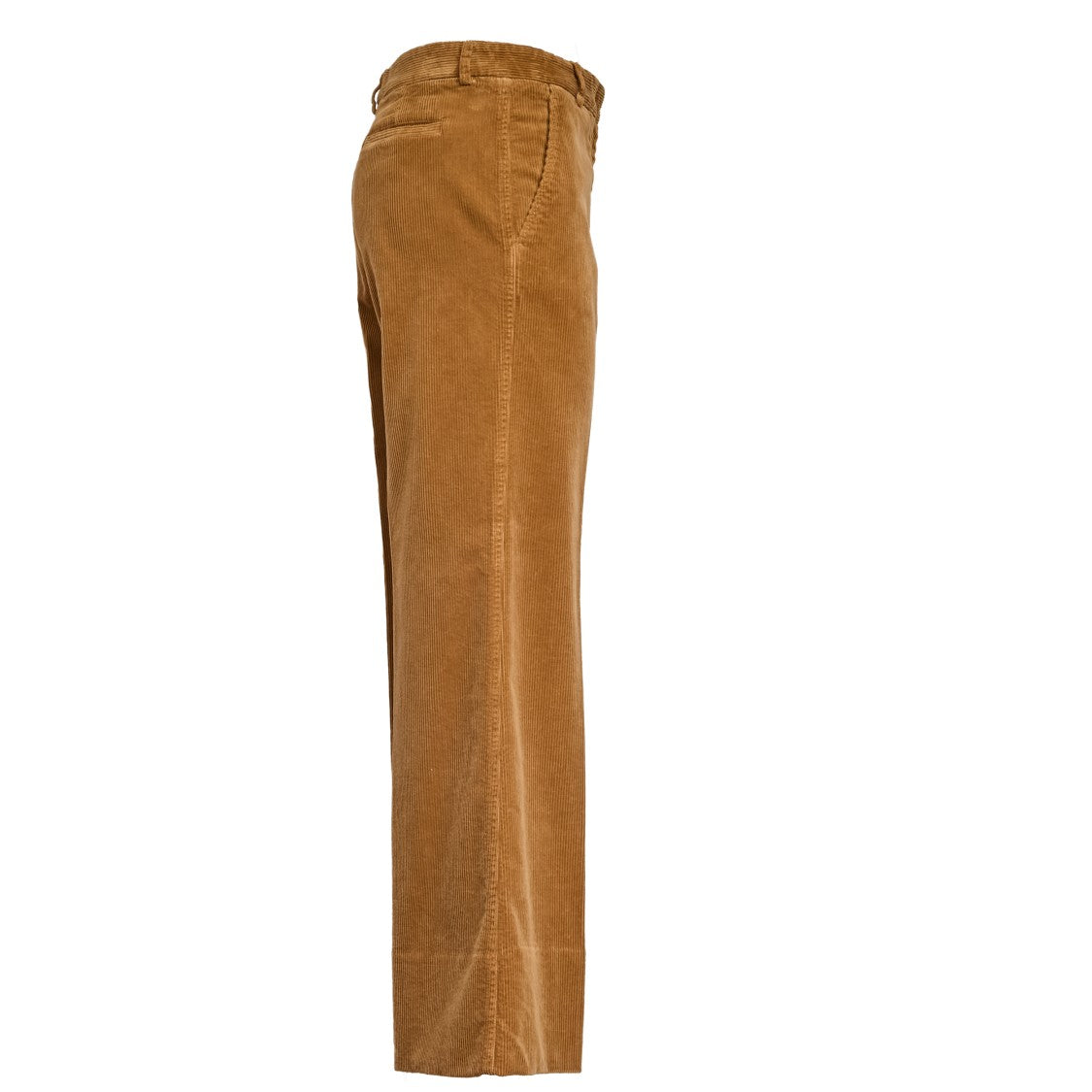 Ql2 Ribbed Fabric Straight-Leg Pants With Hook
