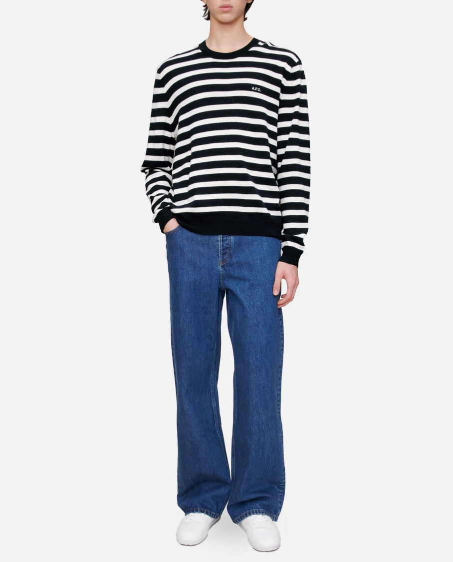 A.P.C. Crewneck Sweater With Classic Striped Pattern