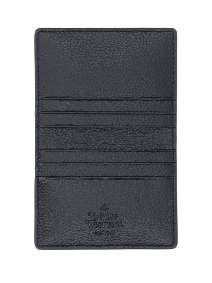 Vivienne Westwood Bi-Fold Cardholder With Silver Orb Logo