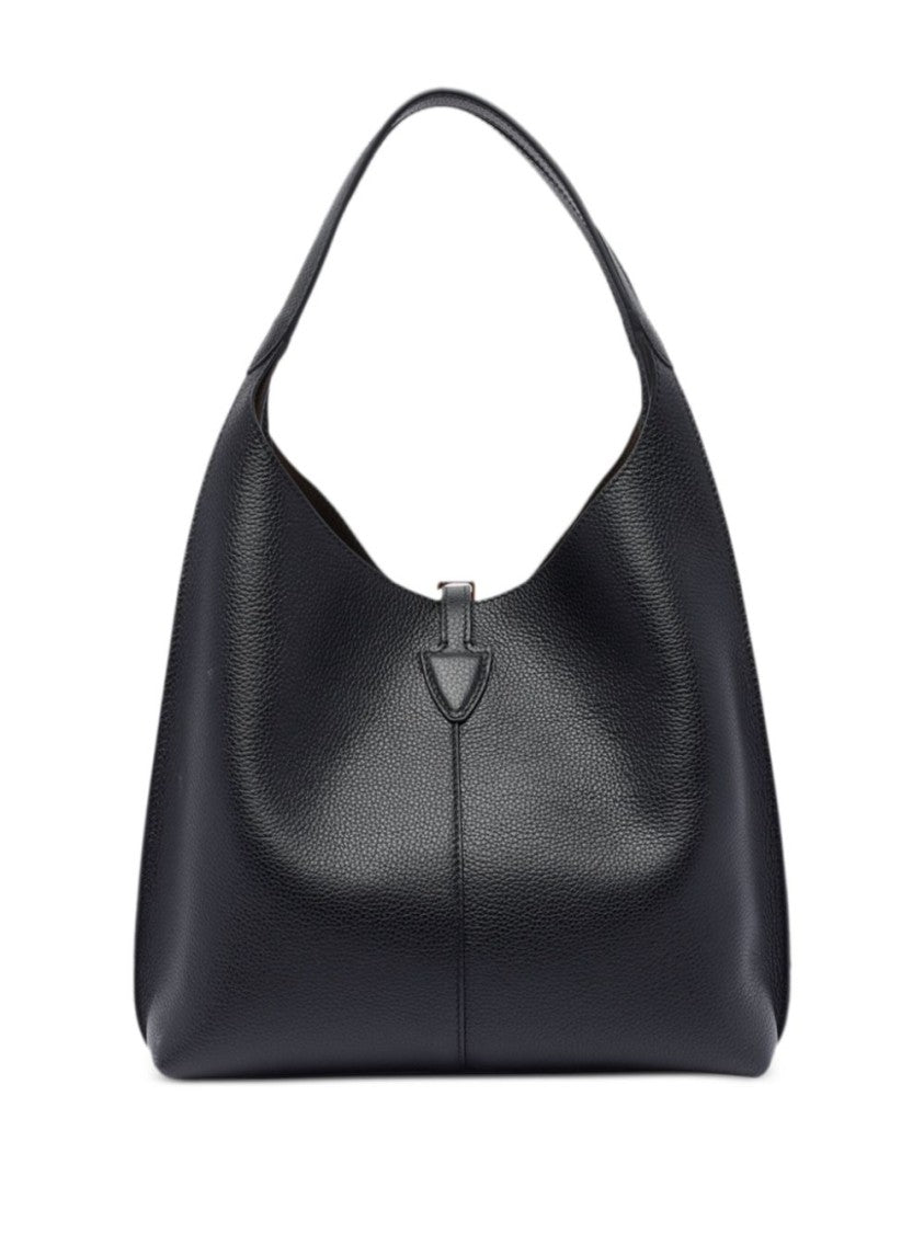Tod's Black Handbag With Distinctive Logo