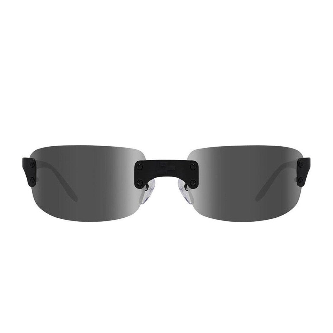 Revo Black Re6007 Luna 2 Nrgy Metal Rectangular Sunglasses