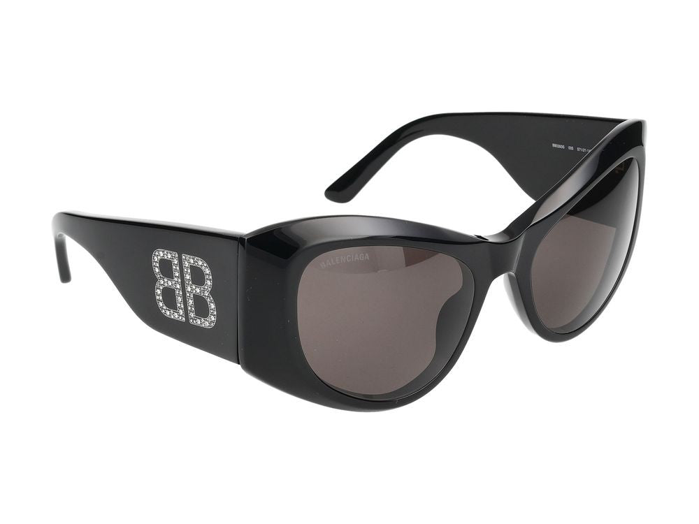 Balenciaga Sunglasses Bb0393s 005 Black Black Grey 57/21/145