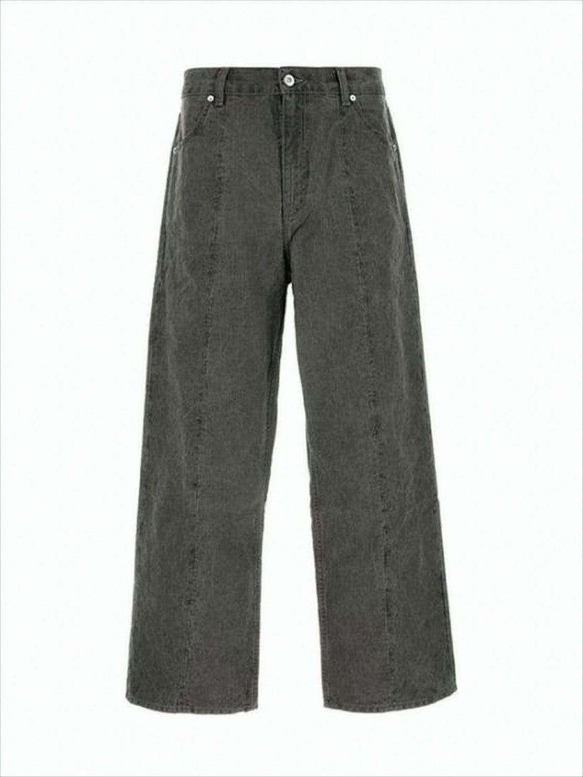 Our Legacy Cropped High-Waist Wide-Leg Denim Pants